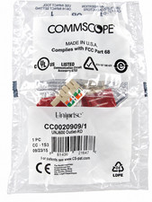 Commscope UNJ600-RD Uniprise Cat6 M-Series Modular Jack, Red ~STSI picture