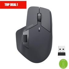 Rapoo MT760L MT760M Wireless Mouse Rechargeable 4000 DPI Bluetooth Multi-Device picture