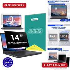 ZOEGAA 14in Laptop Privacy Screen 4-Way 360° Anti-Glare 16:10 picture