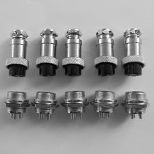 5pcs Aviation Plug Male Female Wire Panel Metal Connector 16mm 3 pin GX16-3 M28 picture