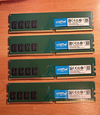 Crucial 32GB Kit (4x8GB) DDR4-2400 PC4-19200 UDIMM Desktop RAM CT8G4DFS824A picture