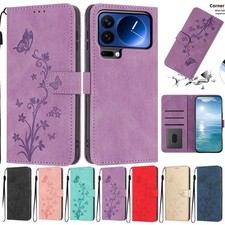 Flip Flower Butterfly Card Wallet Cover Case For A15 A16 A57 A56 A55 A54 A34 A37 picture