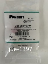 Panduit CAT5e Network Module CJ5E88TGIW BOX OF 50.  for DHL/fedex picture