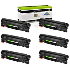 6PK CF283A 83A Laser Toner Cartridge Fits For HP LaserJet Pro MFP M127fw M125nw picture