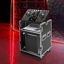 10U Audio DJ Road Rack Case with Casters Pro Tour Grade Rack Mobile Flight Case picture