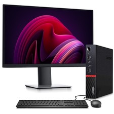 Lenovo ThinkCentre M715q Tiny AMD Ryzen 5 Pro 16GB RAM 1TB SSD Dual 24 