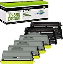 4PK TN360 Toner + 2PK DR360 Drum Fitfor Brother HL-2140 2170W MFC-7340 MFC-7840W picture