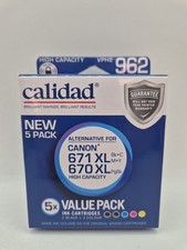 Calidad - alternative ink cartridge Canon 671XL 670XL - Brand New & Sealed #O1 picture