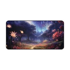 Mystic Forest Gaming MousePad, Enchanted Theme, Aesthetic Desk Mat picture