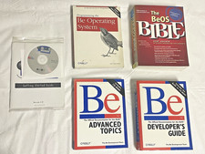 Complete Vintage BeOS Developer Collection 4 Books + Original BeOS CDs + Manuals picture