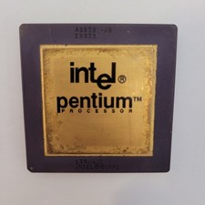 Vintage 1st Gen 5V Intel Pentium 60 MHz SX835 CPU A80501-60 FDIV Socket 4 P5 picture