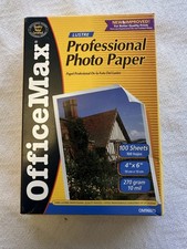 Office Max Lustre Premium Photo Paper 4” X 6” Partial Open Box Around 50 Sheets picture