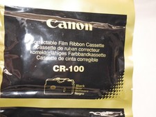 2 Canon CR-100 Correctable Film Ribbon Cassette Black new in package picture