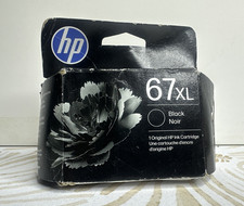 Genuine HP 67XL High Yield Black Ink Cartridge Dated: 11/2027 NEW SEALED picture