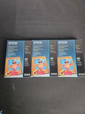 Epson Glossy Photo Paper 4x6 300 Sheets Lot of 3 100-Sheet Packs Inkjet S042038 picture