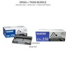 Brother DR350 Drum Unit + TN350 Toner Genuine OEM Bundle HL-2040 New picture