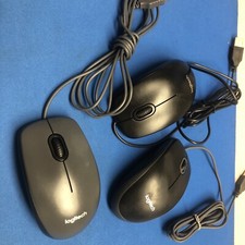LOT OF 3X USED WORKING LOGITECH WIRED B100  M-U0026 picture