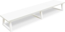TEAMIX White Dual Monitor Riser for 2 Monitors,-42inch, Wood 42 inch,  picture