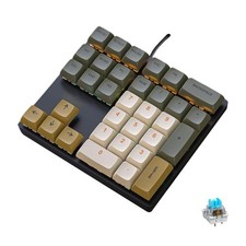 Mechanical Numpad Rainbow Backlit Blue Switches 33Key Numeric Keypad Laptop picture