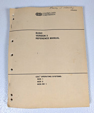 Control Data Corporation Basic Version 3 Reference Manual NOS 1 NOS 2 NOS/BE 1 picture