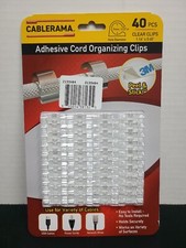 Cablerama - Adhesive Cord Organizing Clips with 3M adhesive - Set of 40 Pcs picture