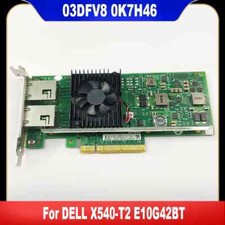 03DFV8 0K7H46 Original For DELL X540 X540-T2 E10G42BT Dual Port 10 Gigabit picture