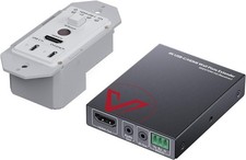 AV Access USB C & HDMI Wall Plate Extender Over Cat6/7 Upto 230ft,T18-16 picture