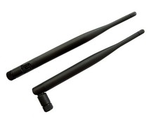 2 PCS Black 2.4GHz 5dBi Omni WiFi SMA Male Antenna for Wireless Router picture