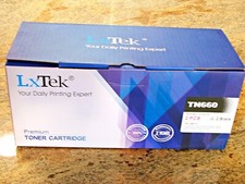 LxTek Compatible Toner Cartridge Replacement for Brother TN660 Black 2 Pack picture