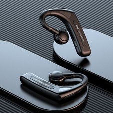 Bluetooth Bone Conduction Headset Driver Trucker Wireless Earpiece Music Earbuds picture
