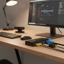 Effortless 4K USB & HDMI KVM Switch for 4 Computers with Included Cables picture