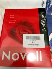 ULTRA RARE OPENED FOR PHOTOS NOVELL NETWARE 4.11 WITH ALL BOOKS AND CD  RM4 picture