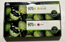 2 Genuine HP 971XL Magenta & Yelllow -Retail Box picture