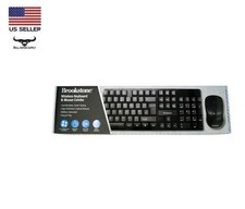 Brookstone 2.4G Wireless Keyboard & Mouse Combo Battery Operated Plug & Play picture
