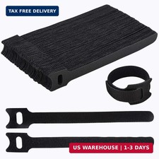 Nettbe 60 PCS 6 Inches Reusable Cable Ties, Adjustable Cord Straps Wire Organize picture