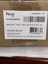 ICC Wall Mount Bracket for 2U Equipment - 6 In Depth - EZ-Fold Design ICCMSABR62 picture