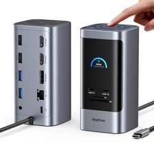 RayCue Laptop Docking Station 15 in 1 Triple 8K Display 3 HDMI picture