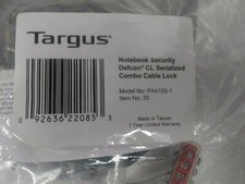 Targus PA410S-1 DEFCON® SCL (Serialized Cable Lock) Single Pack Lock *SEALED/NEW picture