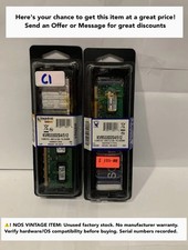 Kingston 1GB Lot of 2 512MB DDR2 533MHz PC2-4200 Laptop RAM Vintage NOS Sealed picture