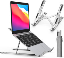 Ivoler Laptop Stand, Laptop Holder Riser Computer Tablet Stand, 6 Angles Adjusta picture