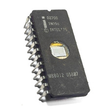 ©INTEL ’75 D2708 UV-erasable EPROM 1Kx8 8 Kbit 450 ns CERDIP-24 Vintage 1979 picture