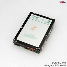 Scsi-2 50-Pin Hdd Seagate St3390n Hard Drive 350Mb 347Mb 917004-305 picture