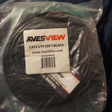 AvesviewCAT 6 Ethernet Cable Indoor High-Speed  Long CAT6 50 feet Av-C6UTPB NEW picture