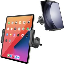 SkyTitan for iPad Car Mount Air Vent Tablet Holder Upgraded Metal Hook Black picture