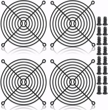 4pcs 120mm Fan Grill Guard Black with Screws picture