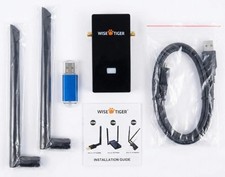 WISE TIGER AC1300 WiFi ADAPTER USB 3.0 Dual Band 2 External Antenna NEW Open Box picture