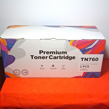 E-Z Ink TN760 Black Laser Toner Cartridge 2 Pack for Brother picture