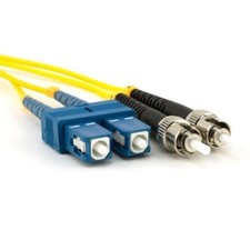 5 PACK LOT 5m SC-ST Duplex 9/125 OS2 Singlemode Patch Cable OFNR Yellow 16FT picture