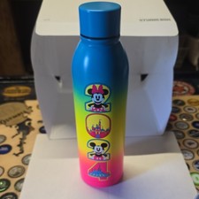 2024 Disneyland Resort Mickey & Minnie Neon Metal Bottle Tumbler With Lid 20oz picture