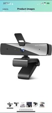 WALFRONT 1080P HD USB 2.0 Clip-On Webcam Built-In Mic 30fps Black/Silver picture
